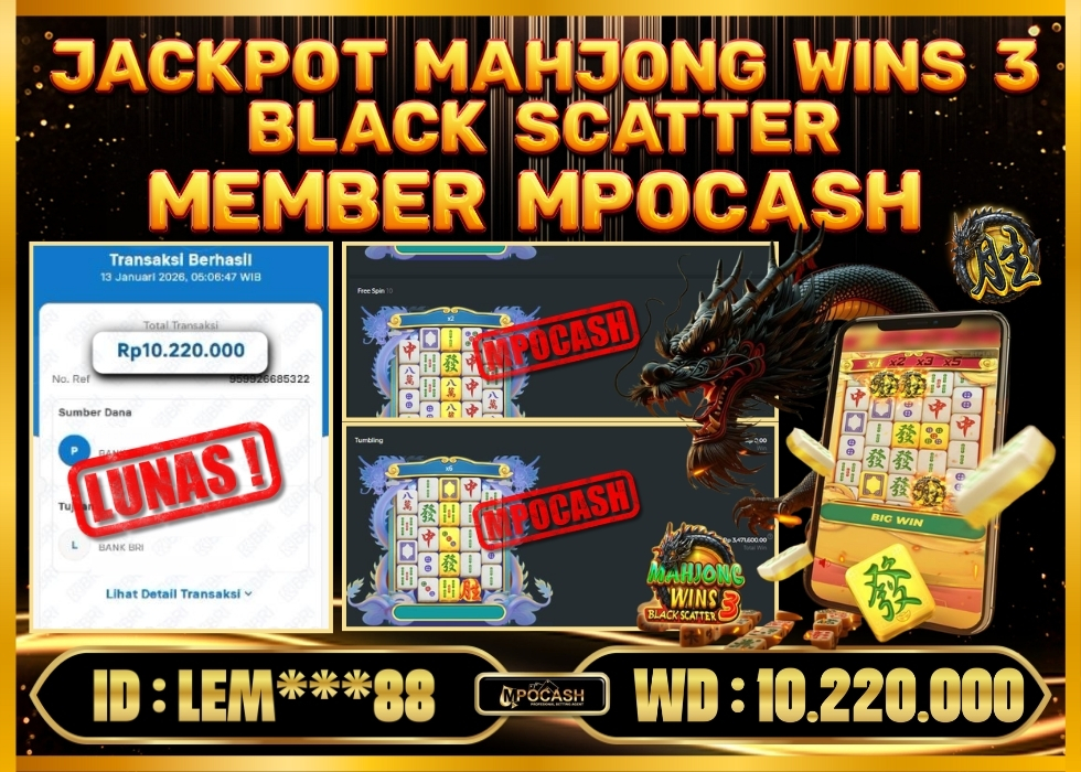 MPOCASH JACKPOT MAHJONG WINS 3 BLACK SCATTER
